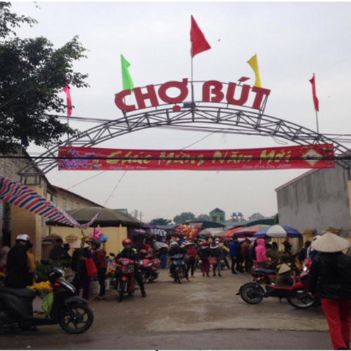 Hoạt động chợ Bút trước và sau khi đầu tư